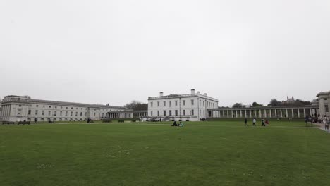 Queen&#39;s-House-Am-Royal-Old-Naval-College-In-Greenwich-In-London,-England