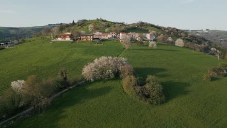 Idyllic-View-Of-Architectures-In-Green-Hills-Near-Bassano-del-Grappa-In-Northern-Italy