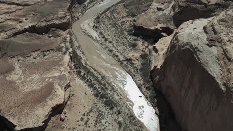 Base-Jumper-In-Parachute-Gliding-To-Land-Near-Salt-Lake-City-In-Utah