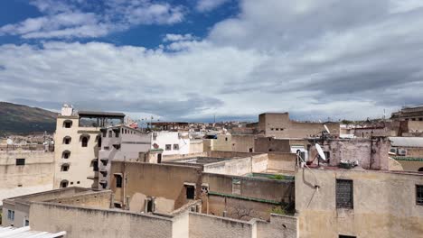 Fes-Marokko-Medina-Altstadt-Arabische-Gebäude-Häuser-In-Nordafrika