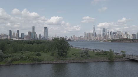 Nyc-Ansicht-Liberty-State-Park-Jersey-City