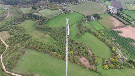 Lichfield-Sendestation-Hopwas-Hill-Tamworth-UK-Drohne,-Luftaufnahme-Aus-Großer-Höhe