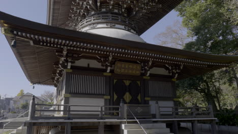 La-Estupa-Principal-Del-Templo-Sanpoji-En-Tokio,-Japón.