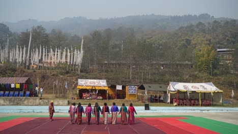 Dies-Ist-Ein-Traditionelles-Buddhistisches-Fest,-Das-Jedes-Jahr-Im-Pedong-Kloster-Stattfindet