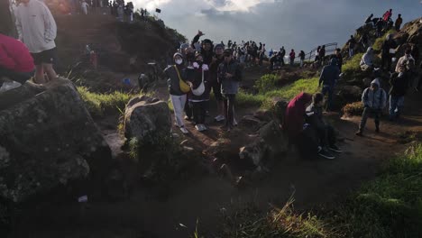 tourists-wave-to-the-retreating-drone