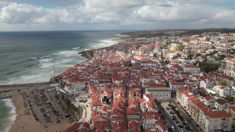 Fly-Above-City-of-Ericeira-in-Portugal-01