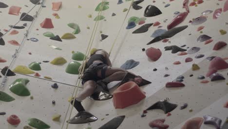 Indoor-climbing-adventure-on-a-diverse-wall-setup