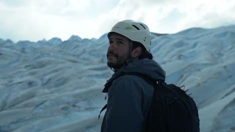Footage-in-The-Perito-Moreno-Glacier,-the-most-iconic-glacier-in-the-world