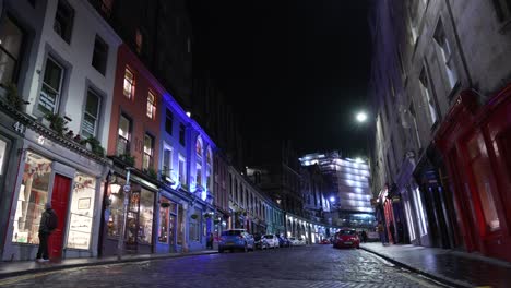 Mire-Hacia-Victoria-Street-En-Una-Tarde-Tranquila-En-Edimburgo