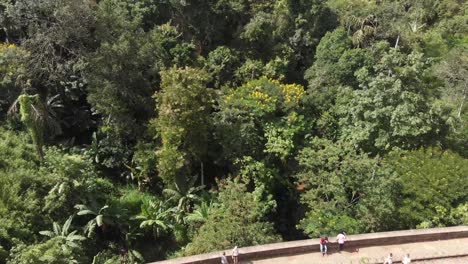 Drone-Flying-Over-Nine-Arch-Bridge-Train-Tracks-in-Sri-Lanka