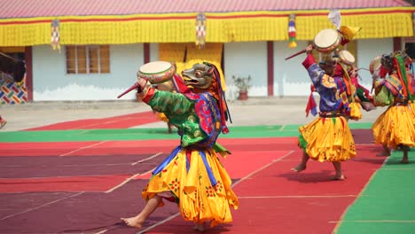 Dies-Ist-Ein-Traditionelles-Buddhistisches-Fest,-Das-Jedes-Jahr-Im-Pedong-Kloster-Stattfindet