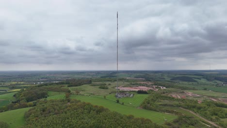 Lichfield-transmitting-station-Hopwas-Hill-Tamworth-UK-establishing-aerial-shot