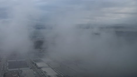 Aproximación-En-Tiempo-Real-Al-Aeropuerto-De-Barcelona,-España