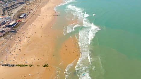 Lacanau-Ocean-Beach-Und-Baïne-Mit-Einer-Drohne-Gefilmt
