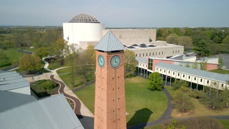 Vista-Aérea-De-Drones-De-La-Torre-Del-Reloj