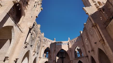 Architectural-marvel-in-Son-Servera,-never-finished-church-by-Joan-Rubio-Mallorca,-Spain