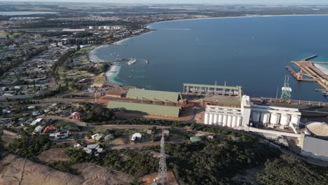 Panoramablick-Auf-Die-Stadt-Und-Die-Küste-Von-Esperance,-Westaustralien
