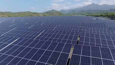 Solar-panels-in-Photovoltaic-Park,-Bani-in-Dominican-Republic
