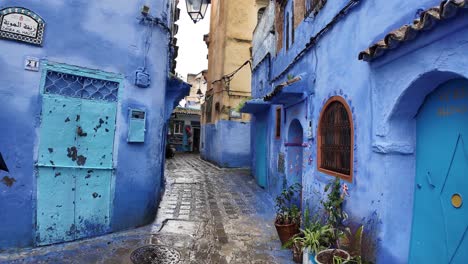 Chefchaouen-Medina-Stadt-In-Marokko-Blaue-Stadt-Straßen-Und-Gebäude