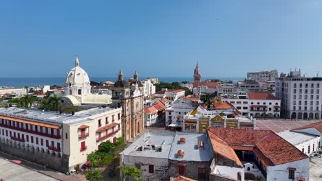 Ciudad-Histórica-En-Cartagena-De-Indias-En-Bolívar-Colombia