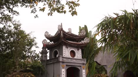 Antigua-Pagoda-China-En-El-Templo-De-La-Literatura-En-Hanoi,-La-Capital-De-Vietnam-En-El-Sudeste-Asiático.