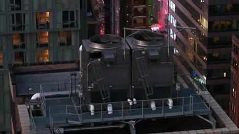 Cooling-Towers-on-the-rooftop-within-New-York,-United-States