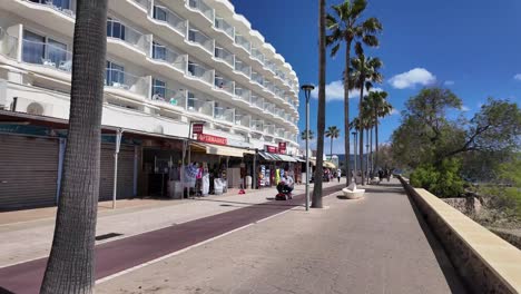 Cala-Bona,-sun-holiday-in-Majorca,-Spain