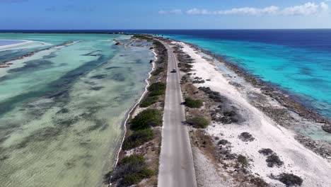 Caribbean-Road-At-Kralendijk-In-Bonaire-Netherlands-Antilles