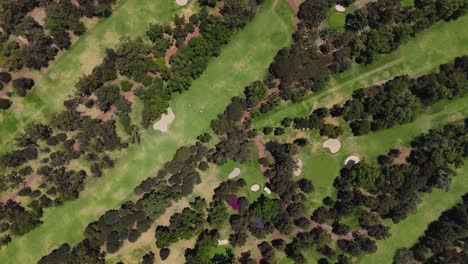 Aerial-views-of-the-Country-Club-of-Mexico-City,-green-area