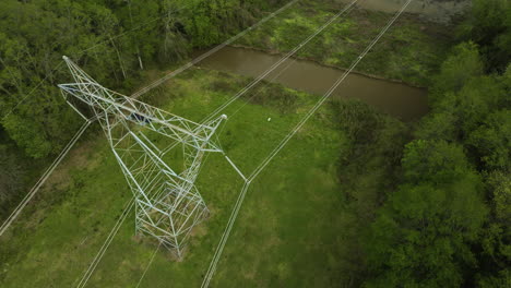 High-Voltage-Electricity-Pylons-In-Forest-Of-William-B