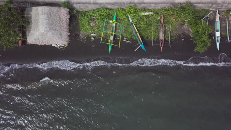 Parked-Boat-Along-the-Shore-Line