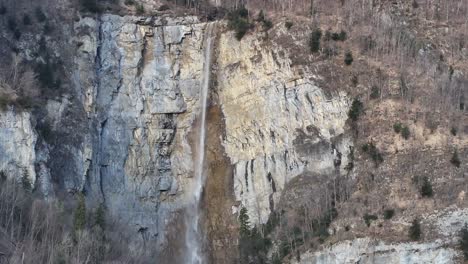 The-beautiful-view-of-Seerenbach-Waterfall-in-Weesen,-Amden,-Switzerland
