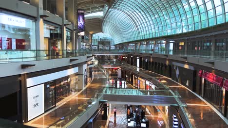 Marina-Bay-Sands-Shopping-Mall-Empty-Due-To-The-Pandemic-Coronavirus-In-Singapore