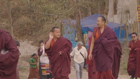 After-the-ceremony-the-Buddhists-return-to-their-monastery