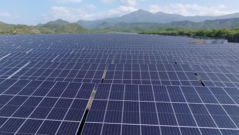 Massive-photovoltaic-system-on-solar-farm-in-Bani,-Peravia