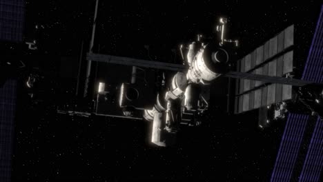 Highly-detailed-photo-realistic-3D-VFX-shot-of-the-International-Space-Station-in-low-Earth-orbit,-set-within-the-blackness-of-space,-as-the-camera-flies-smoothly-in-towards-the-ISS