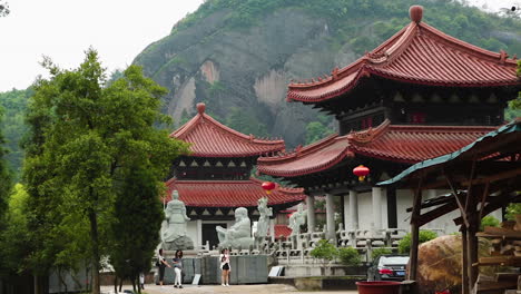 Einspielung-Eines-Tempels-In-Der-Provinz-Fujian,-China