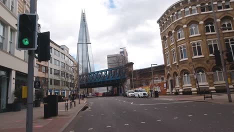 A-weekday-ride-across-a-nearly-empty-Southwark-Rd-in-Southwark-London-during-the-Covid-lockdowns