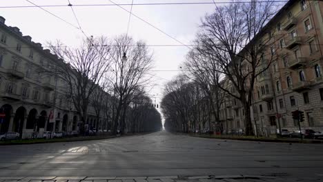 Deserted-street-in-Turin-downtown.-Static
