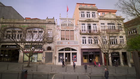 Porto---Portugal---March-18th-2020:-Famous-Lello-Bookstore-touristic-site-empty-during-the-coronavirus---covid19-pandemic-and-quarantine-lockdown