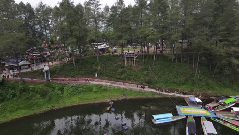 aerial-view,-Menjer-lake