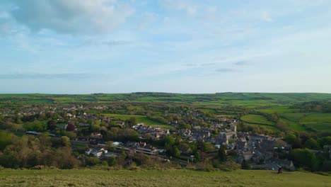 Extensive-views-of-the-Field-and-the-Corfe-Village-and-Railway-Station