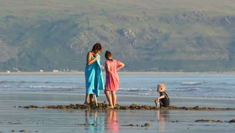 Der-Strand-Von-Barmouth,-Gwynedd,-Wales,-Vereinigtes-Königreich