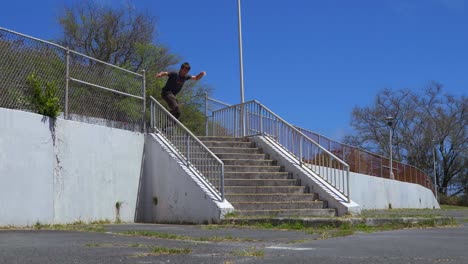 person-jumps-down-huge-stair-set-and-falls