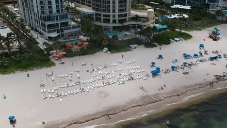 Aerial-Shot-of-Buildings-in-Miami,-Florida