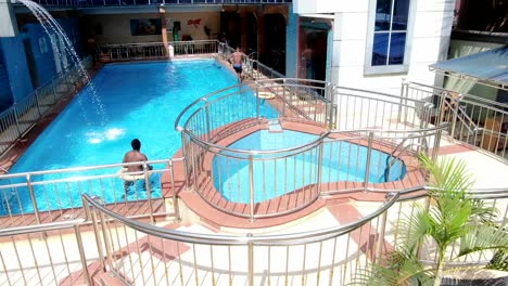 Shot-of-swimming-pool-and-bar