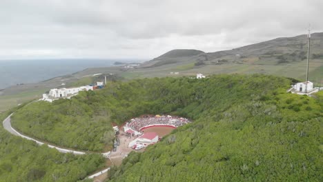 Aerial-view-of-Graciosa-Island-Bullring-in-Azores