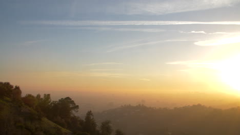 Hermosa-Puesta-De-Sol-Panorámica-Desde-El-Observatorio-Griffith