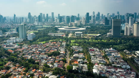Jakarta-Hyperlapse,-Gelora-Bung-Karno-,-Indonesia