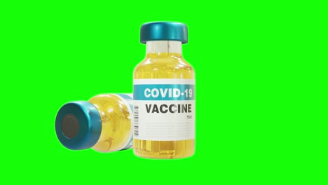 Impfstoff-Coronavirus-Covid-Ncov-Spinning-Center-Schwarz-Weiß-Chroma-Key